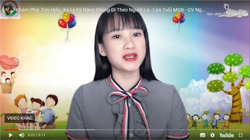 Dạy trẻ kỹ năng sống   Không đi theo người lạ - Giáo viên: Nguyễn Thị Mai Anh